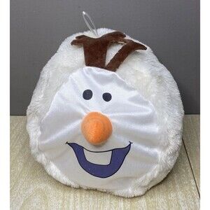 Rare Disney Frozen OLAF Inflatable Round Ball Plush Stuffed Animal Toy White